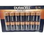Duracell Coppertop Alkaline D Batteries 1.5 V - D14