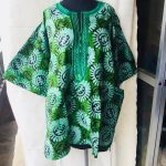 Batik Dashiki Shirt with Gye Nyame Adinkrah Design